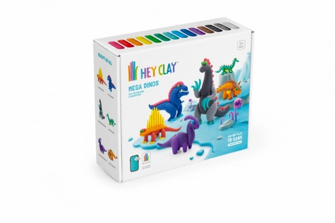 Ensemble Hey Clay Mega Dinosaurs en pâte plastique