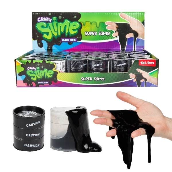 Sliz - substance dans un baril 5cm noir 24pcs dans une boîte