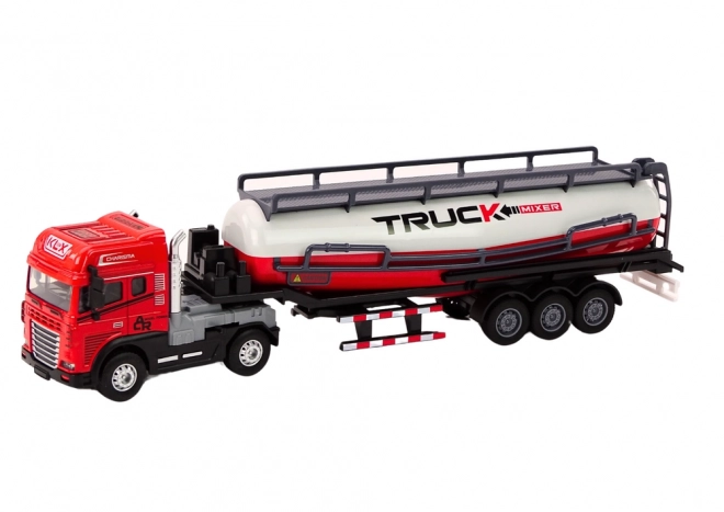Camion avec remorque TIR Citerne 1:24 Bruits rouges