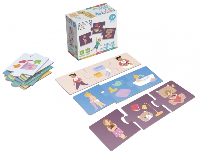 KukiKuk 80042 Véeéliké puzzle trio Mon jour