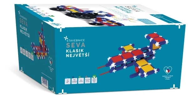 Kit de construction SEVA CLASSIQUE - Le plus grand, 1162 pièces
