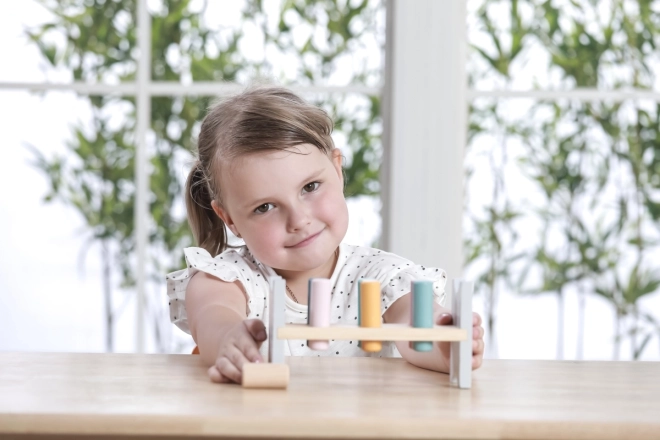 VIGA PolarB Banc en bois avec marteau – Jouet Montessori