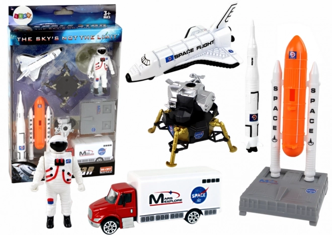Ensemble de figurines spatiales Vaisseau spatial 8 pièces