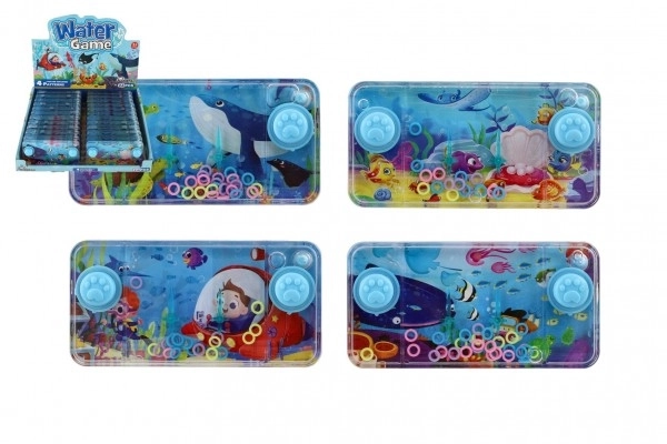 Jeu d'eau casse-tête 11x6cm en plastique monde marin 4 types 24 pièces dans une boîte