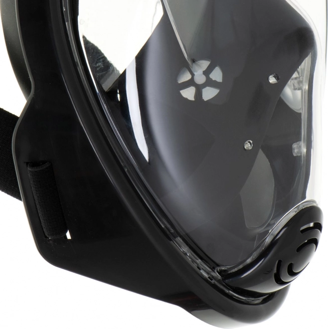 Masque de plongée intégrale pliable avec tuba L/XL noir