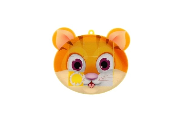 Puzzle coulissant en plastique 7x6cm animaux, mélange de types dans un sachet