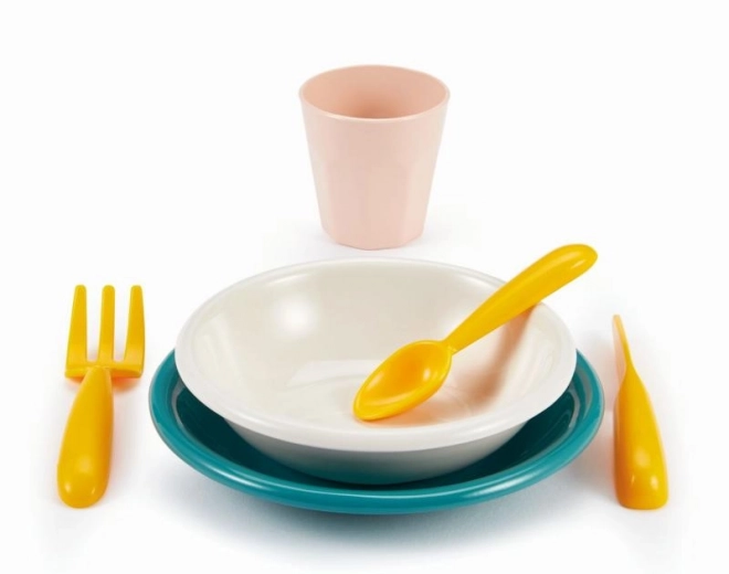 Ensemble de vaisselle en plastique coloré pour pique-nique