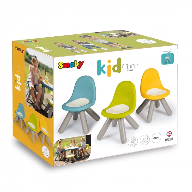 Chaise enfant bleue