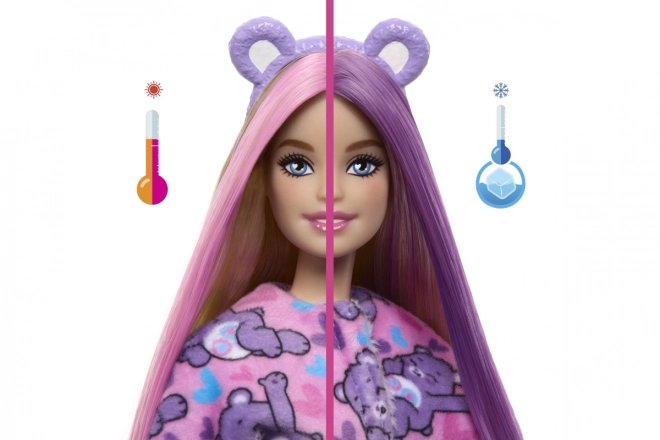 Barbie Cutie Reveal Bisounours en couleur violette