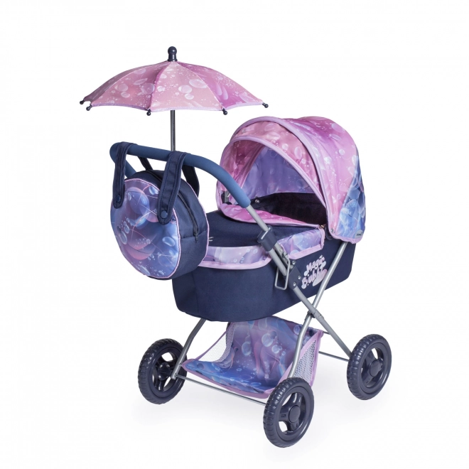 DeCuevas 85076 Poussette pliable pour poupées avec parasol et sac Magic Bubble 2024 - 60 cm