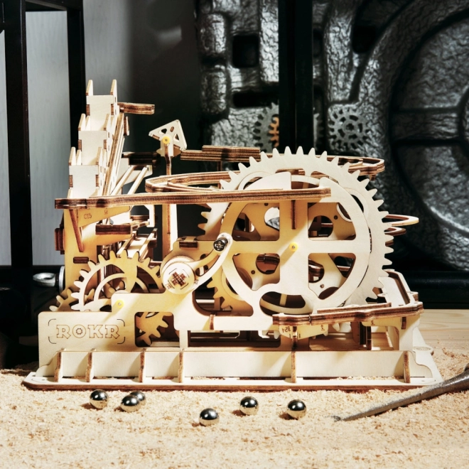 Puzzle 3D en bois Rokr Piste à billes Parkour
