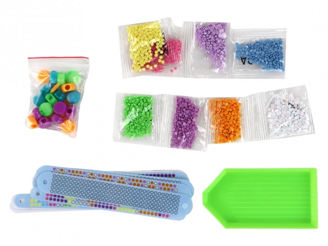 Kit de fabrication de bracelets Diamonds Patchwork Heart