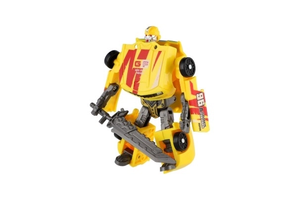 Transformer robot voiturette jaune