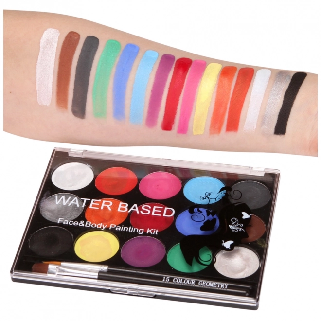 Ensemble de peinture pour le visage et le corps 15 couleurs