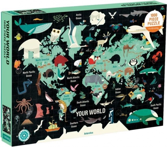 Puzzle Mudpuppy Votre monde 1000 pièces