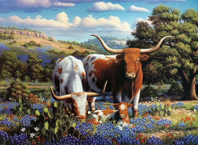 Puzzle Bétail dans le pré 500 pièces