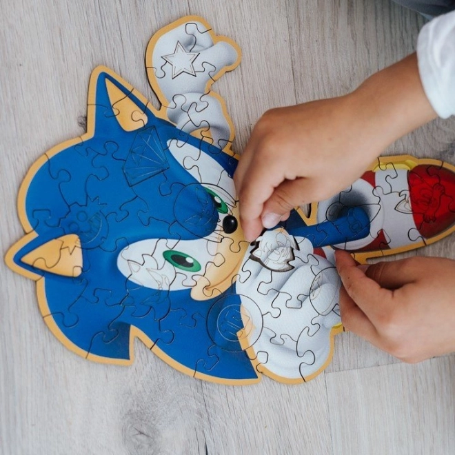 Puzzle en bois Sonic 50 pièces