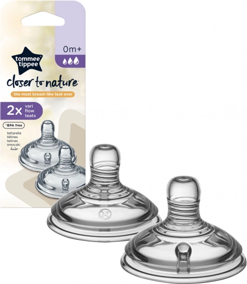 ANTI-COLIC, Vari Flow 0m+ tétine de rechange, 2 pcs