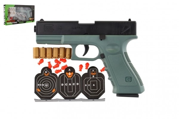 Pistolet à projectiles en mousse avec cible