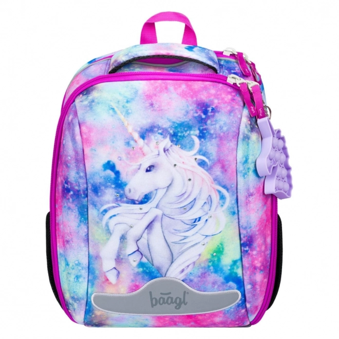 ENSEMBLE BAAGL 5 Shelly Licorne : cartable, trousse, sac, chemise, boîte