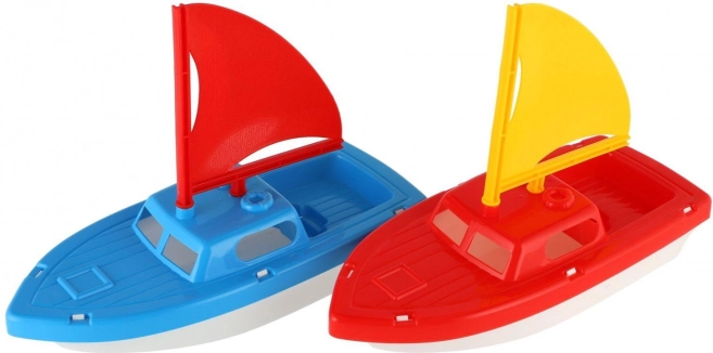 voilier en plastique pour l’eau pour enfants 12 × 21 cm, 2 couleurs