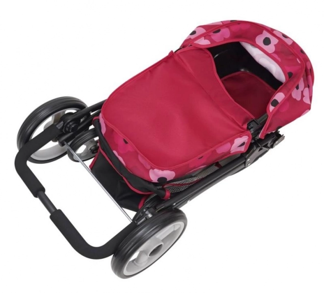 Poussette pour poupées 2-en-1 - Bella Poppy Red