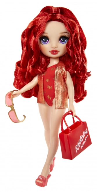 Poupée de natation stylée Rainbow High Ruby Red