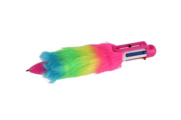Stylo en peluche coloré avec pompons Teddies