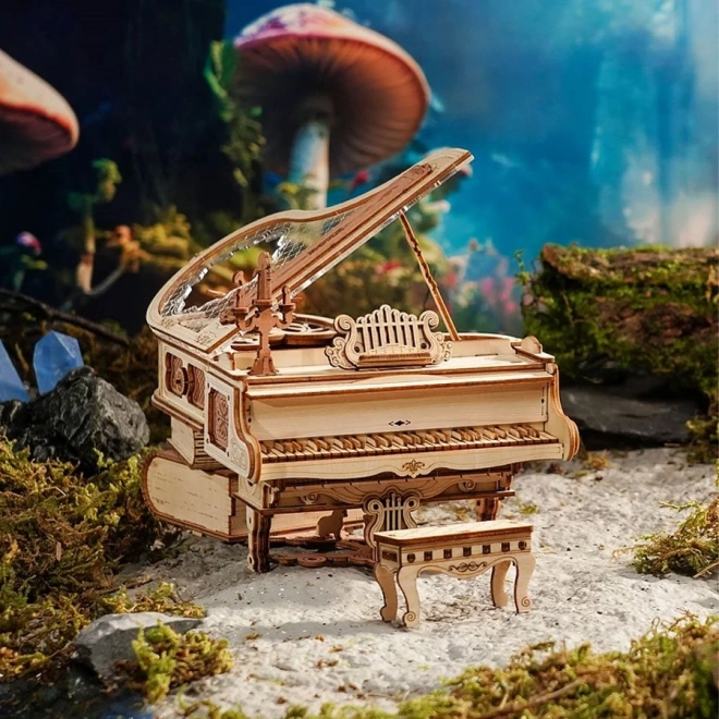 RoboTime 3D Puzzle mécanique en bois Piano Magique (entraînement électrique)