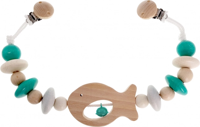 Hess chaîne pour poussette turquoise Poisson