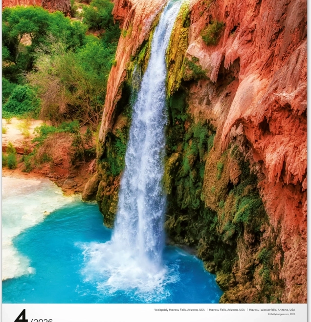 Calendrier mural Eau 2026
