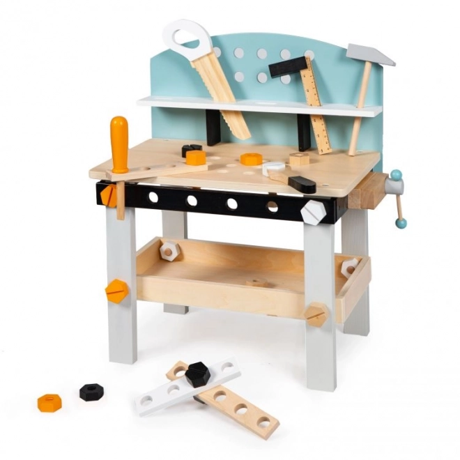 Table de travail en bois pour enfants avec outils ECOTOYS