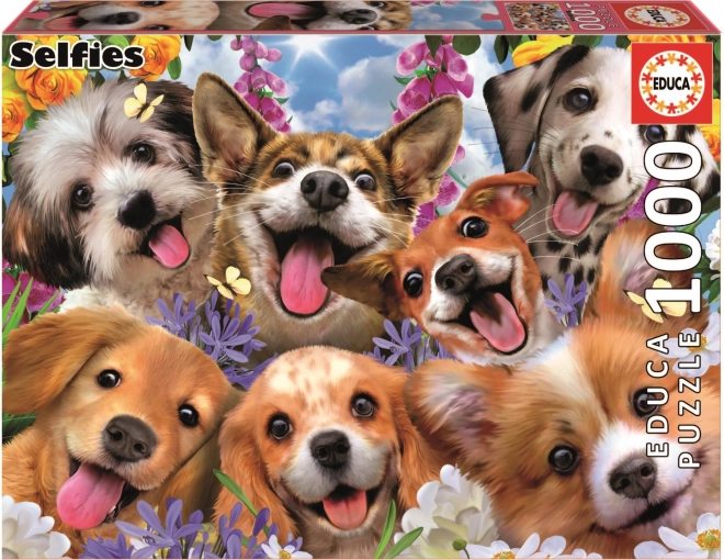 Puzzle Educa Selfie de Chiots 1000 pièces