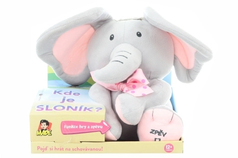 Éléphant - jeu de cache-cache à piles