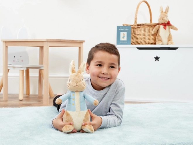 Grand Pierre Lapin en peluche Arc-en-ciel
