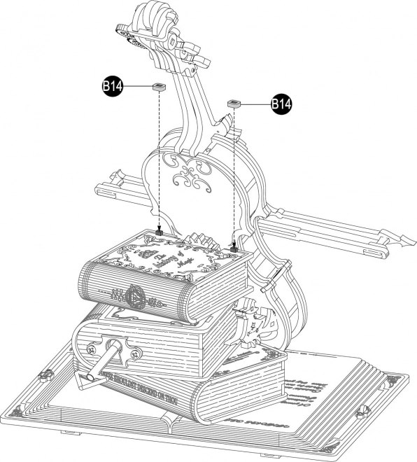 Casse-tête mécanique en bois RoboTime Violoncelle Magique (moteur électrique)