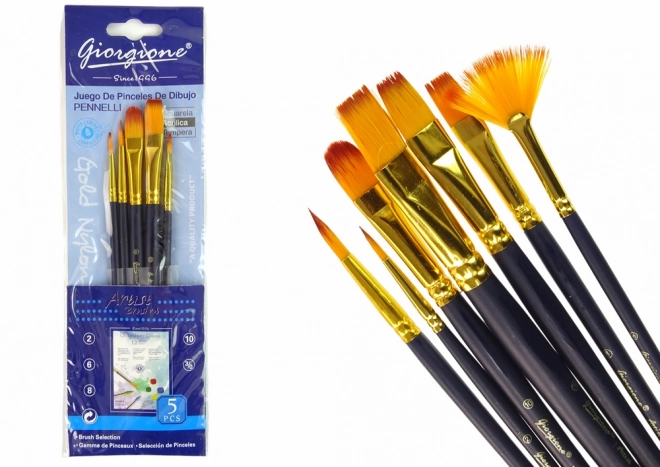 Ensemble de pinceaux pour artistes 7 formes