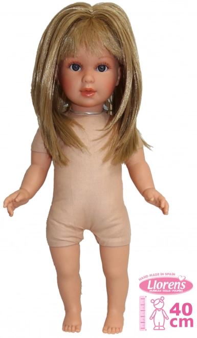 Llorens 540C CARLA - poupée réaliste avec corps en tissu doux - 40 cm