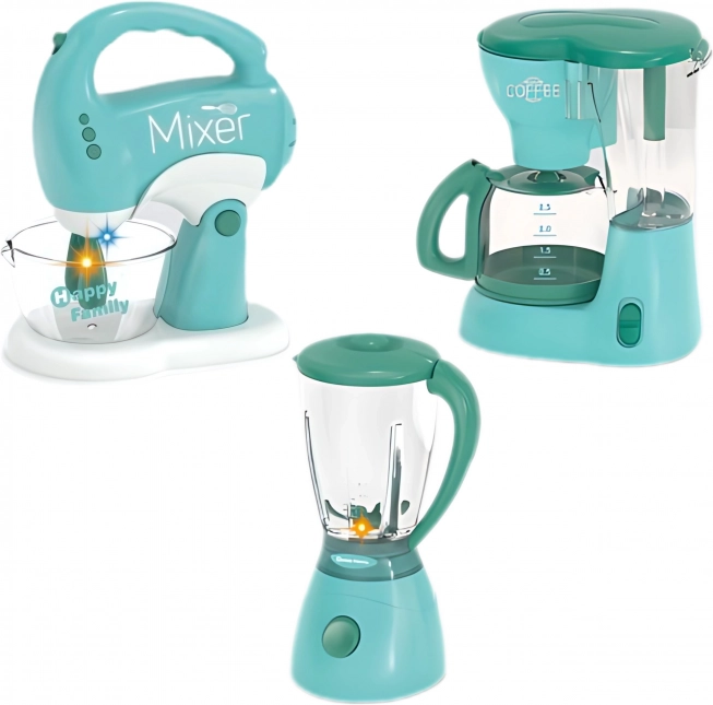 WOOPIE Ensemble d'appareils ménagers pour enfants 3 en 1 Mixeur Blender Robot de cuisine