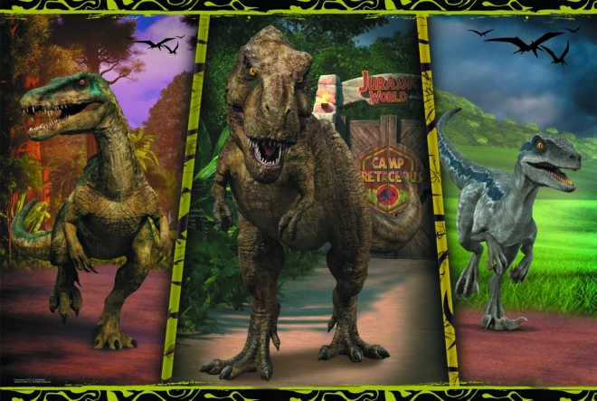 Puzzle Dinosaures Colorés XL Super 104 Pièces