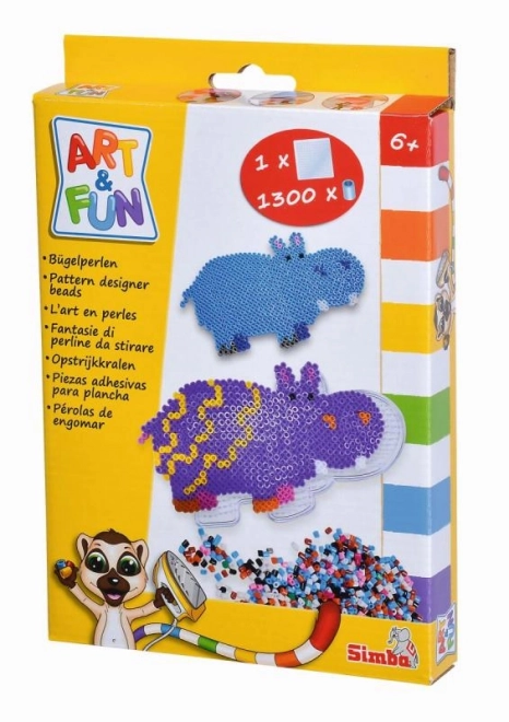 Perles à repasser A&F Animaux, 4 types