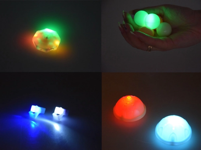 Cubes magnétiques 3D pour enfants Construction de pistes de billes lumineuses 49 éléments ZA5250