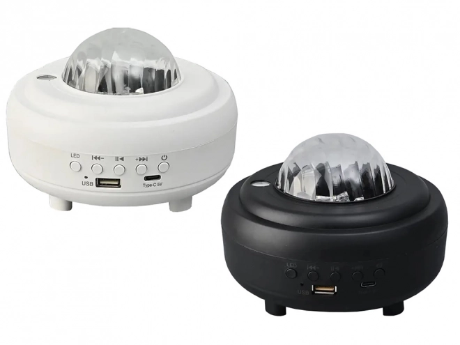 Projecteur d'éclairage nocturne aurora avec haut-parleur Bluetooth