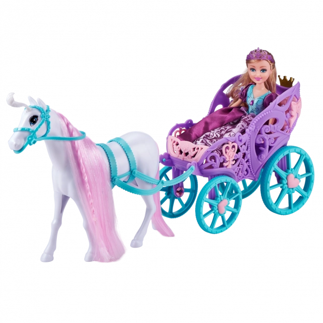 Princesse Sparkle Girlz avec cheval et carrosse