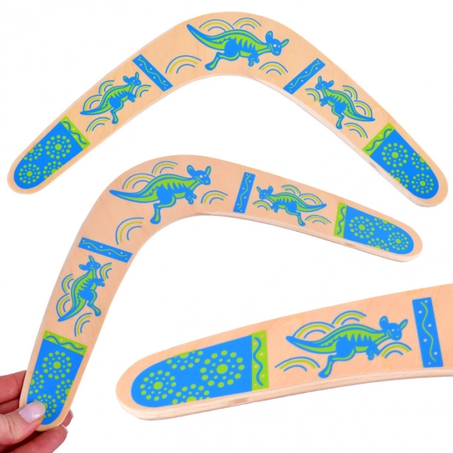 Boomerang en bois pour un amusement joyeux
