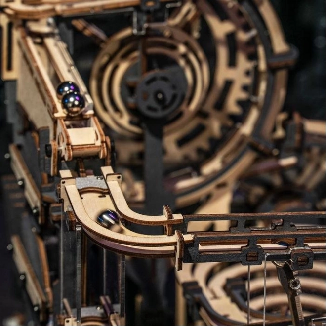 Piste à billes Night City - Kit de construction en bois 3D