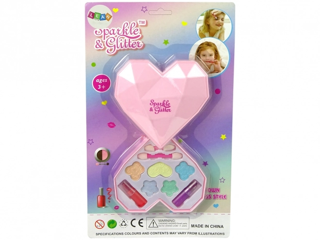 Set de maquillage Ombres à Paupières Cœur Rouge à Lèvres