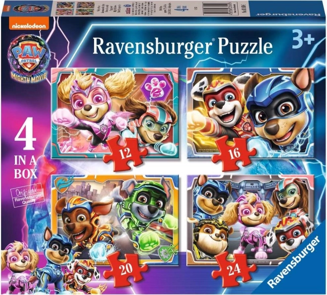 Puzzle Ravensburger La Pat’ Patrouille – le film 4-en-1 (12–24 pièces)