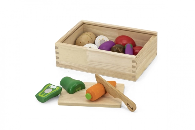 Kit de découpe en bois - légumes pour enfants