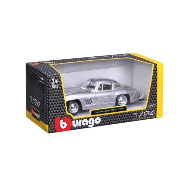 Bburago 1:24 Mercedes Benz 300SL argent 18-22023
